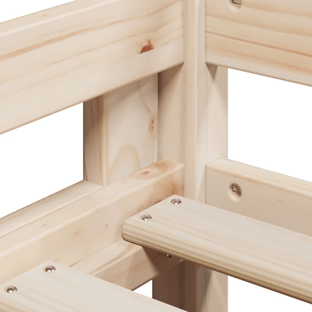 Lit superposé sans matelas 80x200 cm bois de pin massif