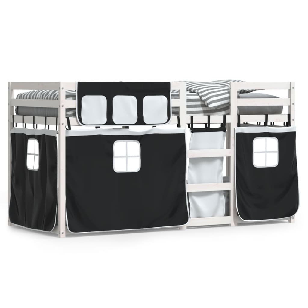 Lit superposé sans matelas 80x200 cm bois de pin massif