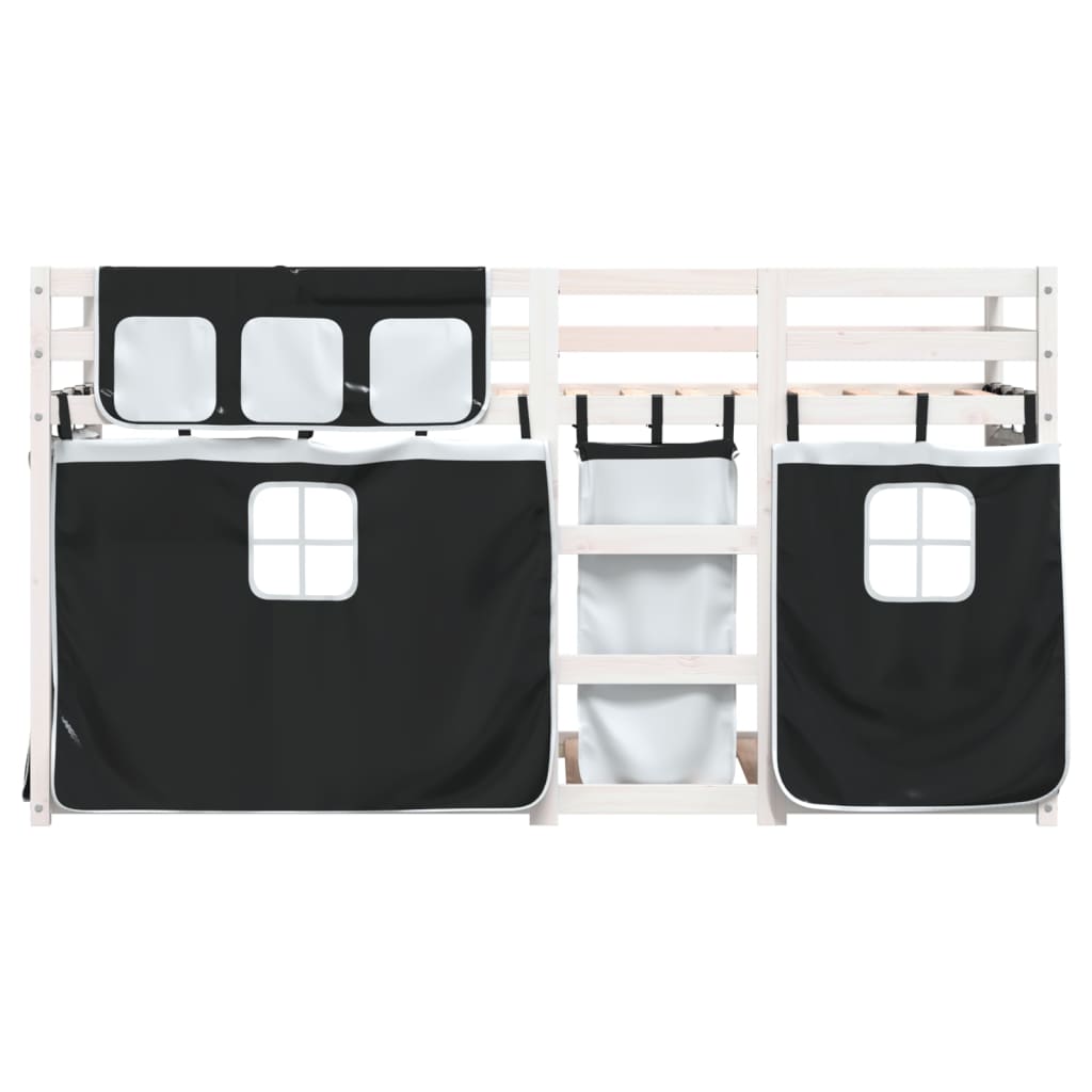 Lit superposé sans matelas 80x200 cm bois de pin massif
