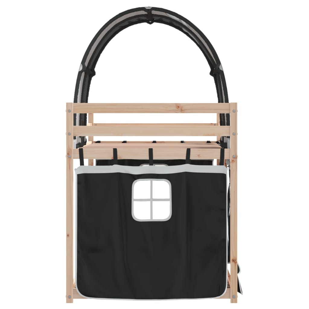 Lit superposé sans matelas 80x200 cm bois de pin massif