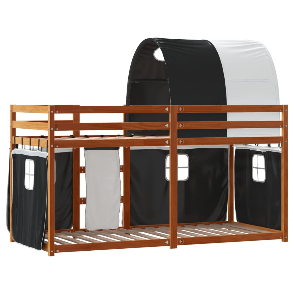 Lit superposé sans matelas 80x200 cm bois de pin massif