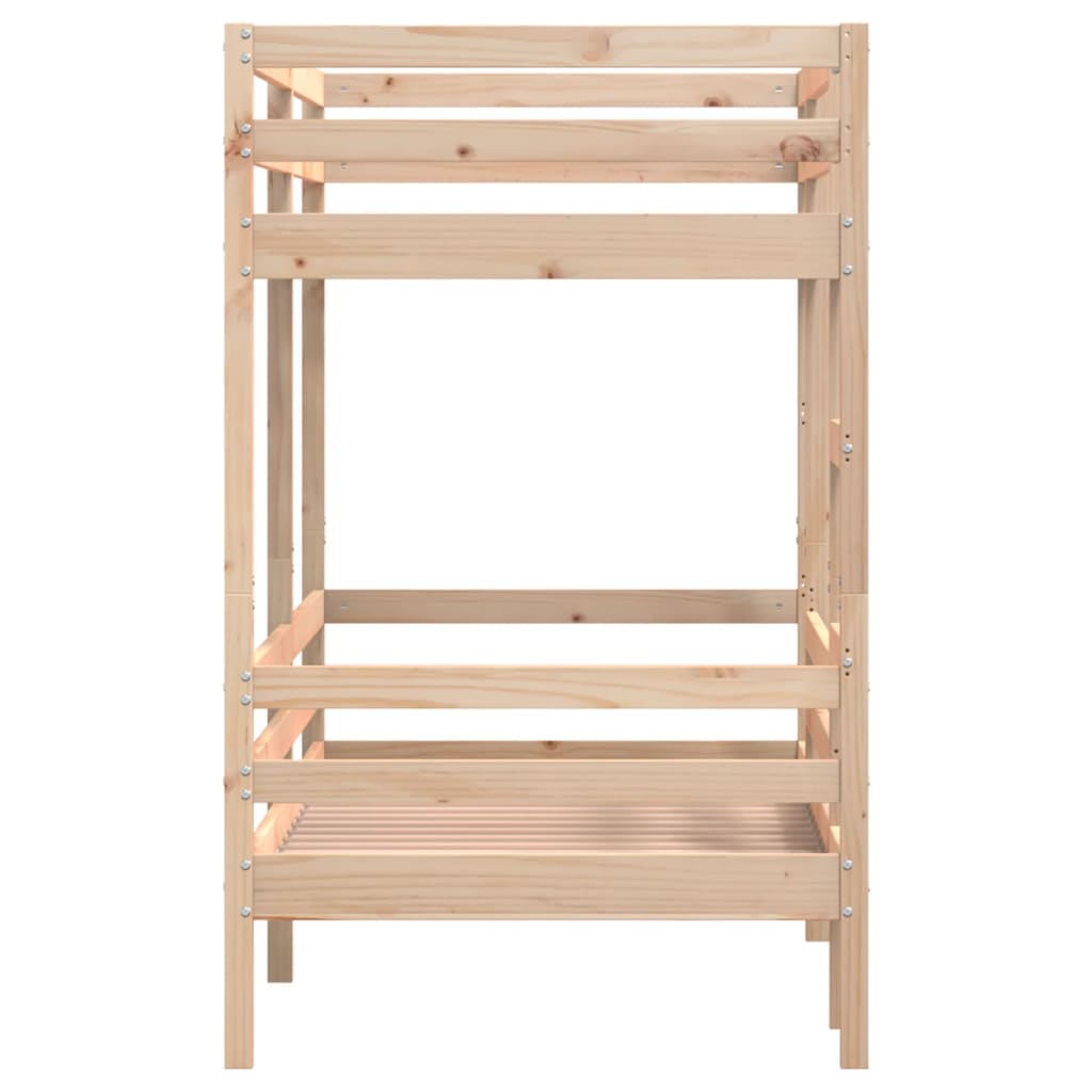 Lit superposé sans matelas 90x190 cm bois de pin massif