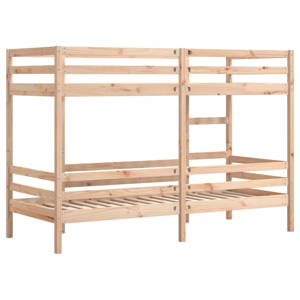 Lit superposé sans matelas 90x190 cm bois de pin massif