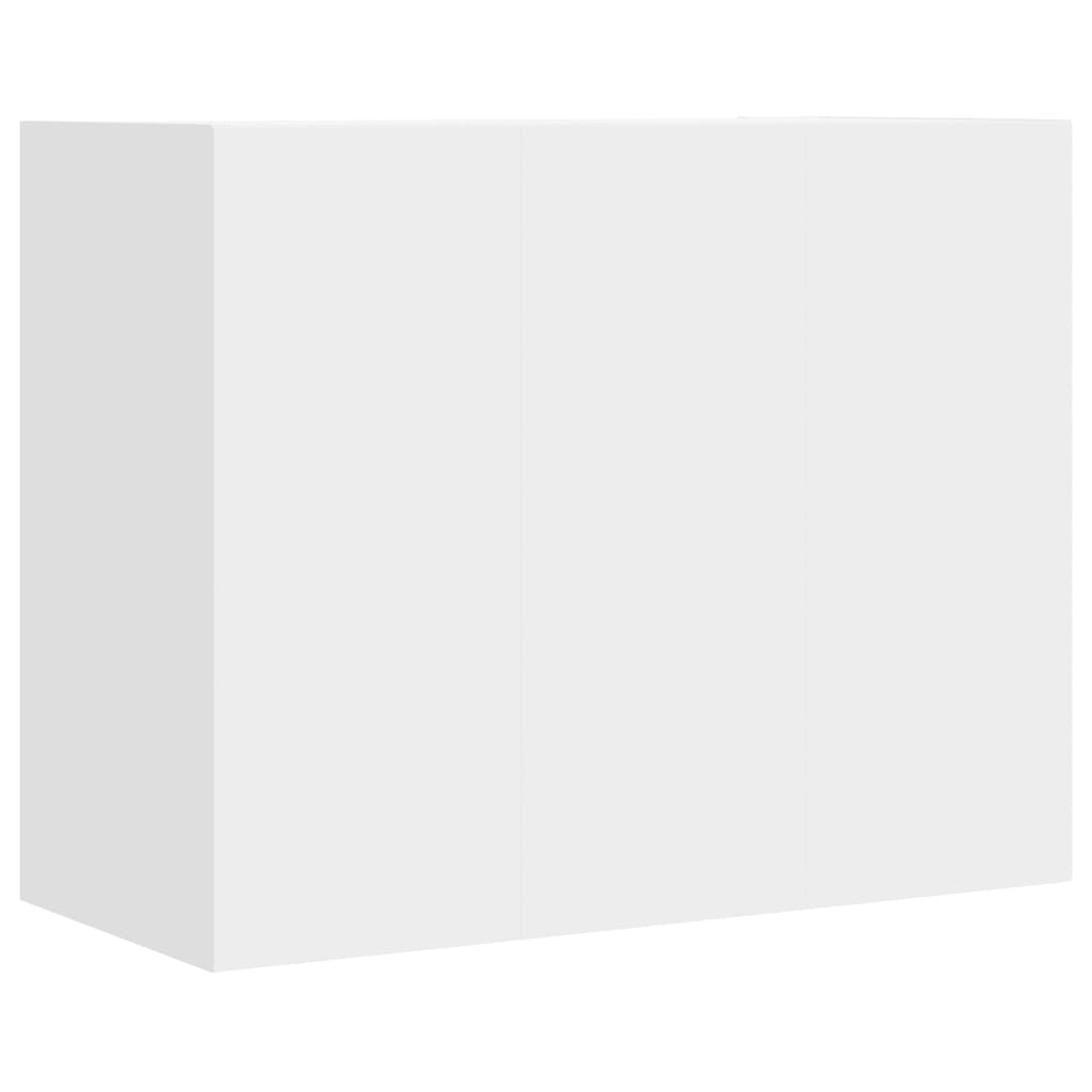 Armoire murale blanc 75x35x60 cm bois d'ingénierie