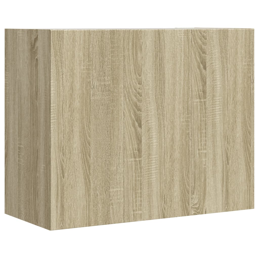 Armoire murale chêne sonoma 75x35x60 cm bois d'ingénierie