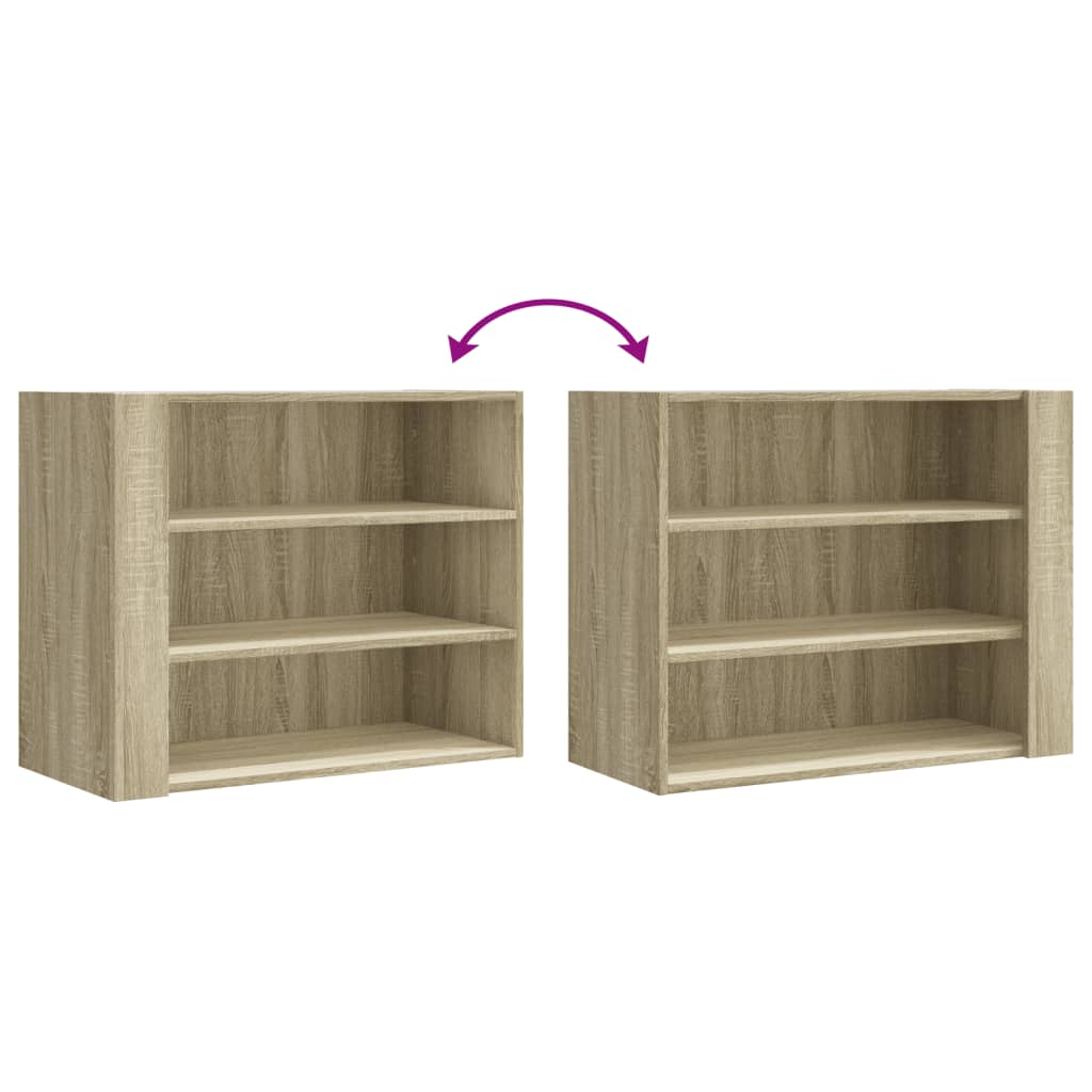 Armoire murale chêne sonoma 75x35x60 cm bois d'ingénierie