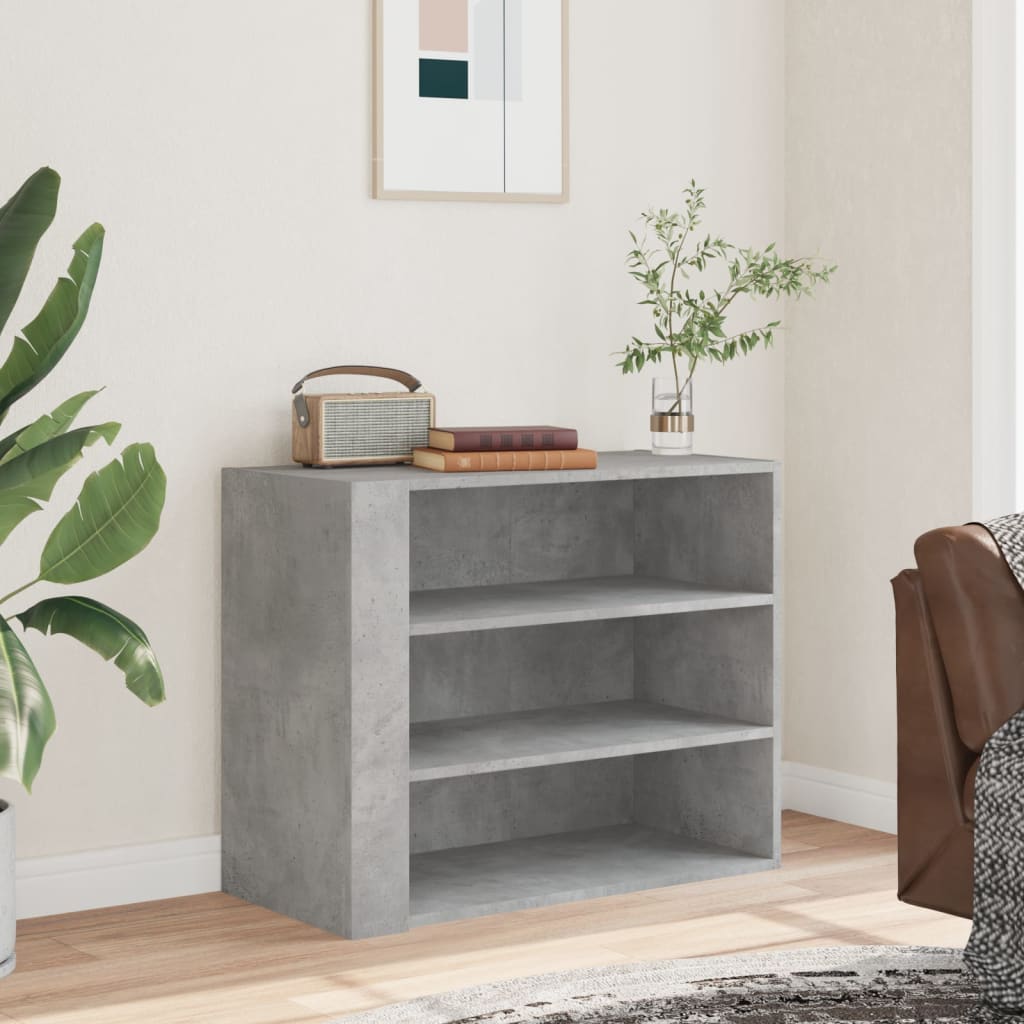 Armoire murale gris béton 75x35x60 cm bois d'ingénierie