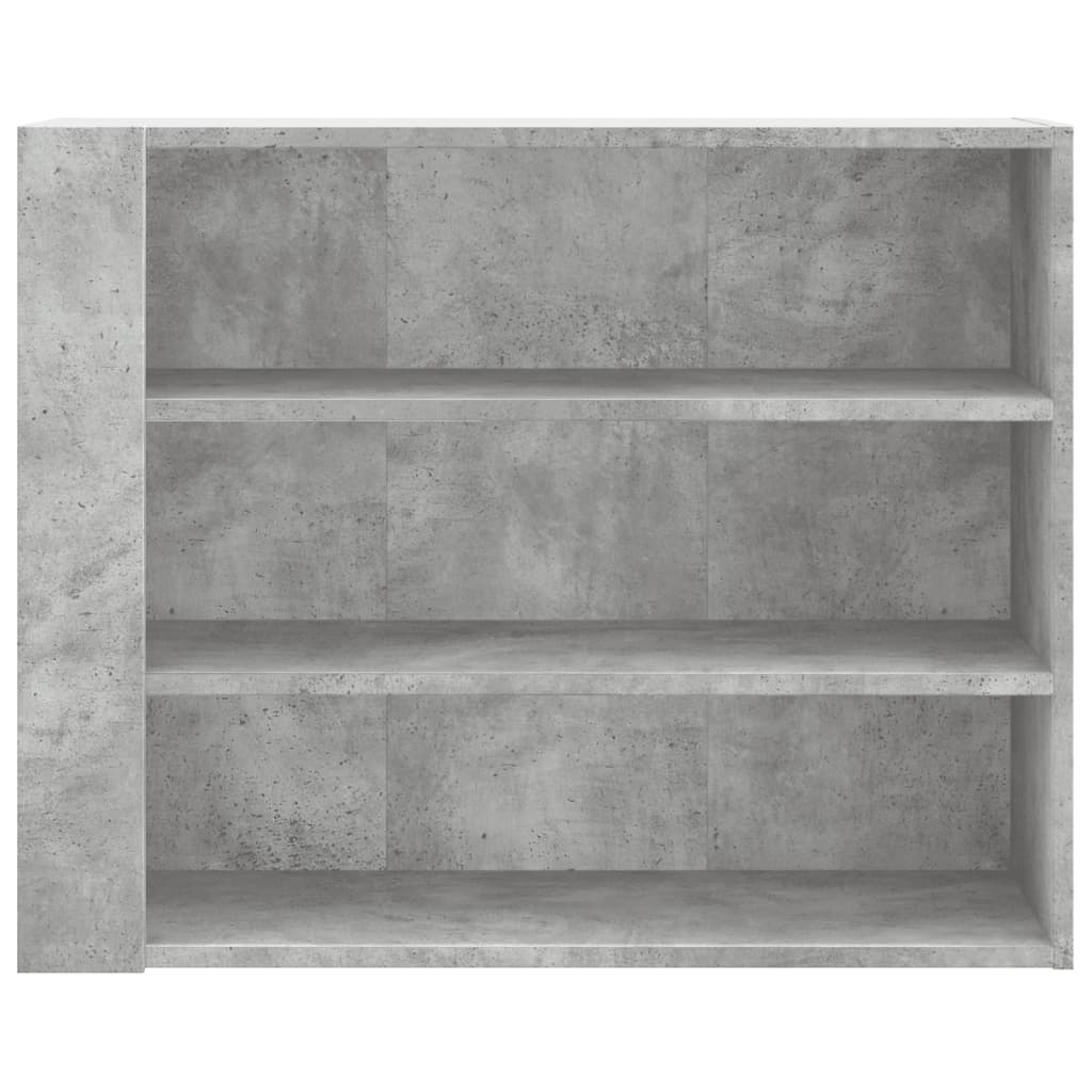Armoire murale gris béton 75x35x60 cm bois d'ingénierie