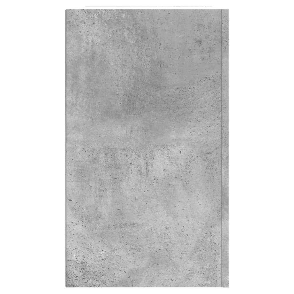 Armoire murale gris béton 75x35x60 cm bois d'ingénierie