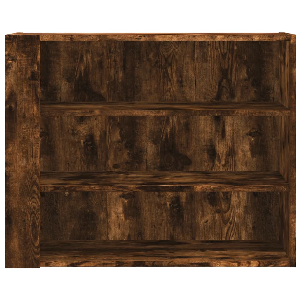 Armoire murale chêne fumé 75x35x60 cm bois d'ingénierie