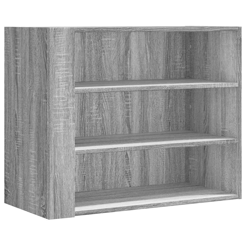 Armoire murale sonoma gris 75x35x60 cm bois d'ingénierie