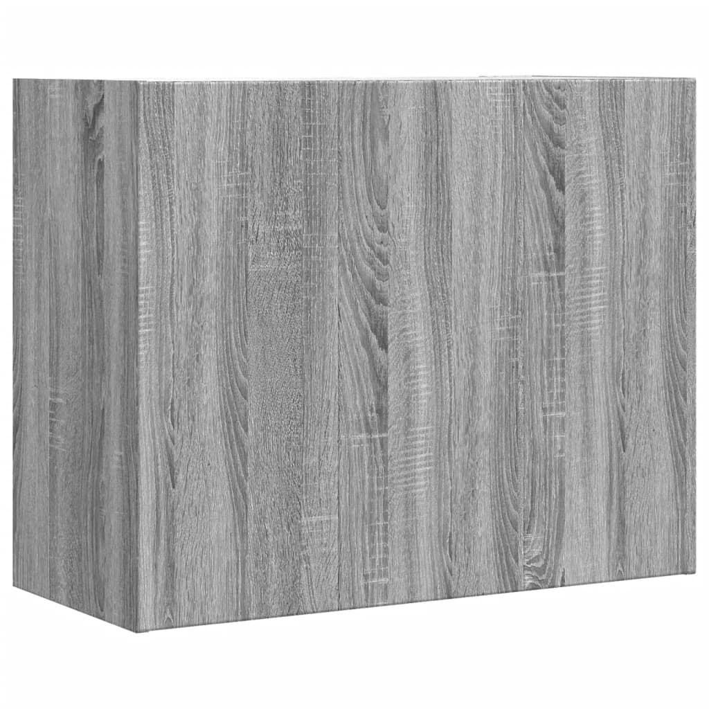 Armoire murale sonoma gris 75x35x60 cm bois d'ingénierie