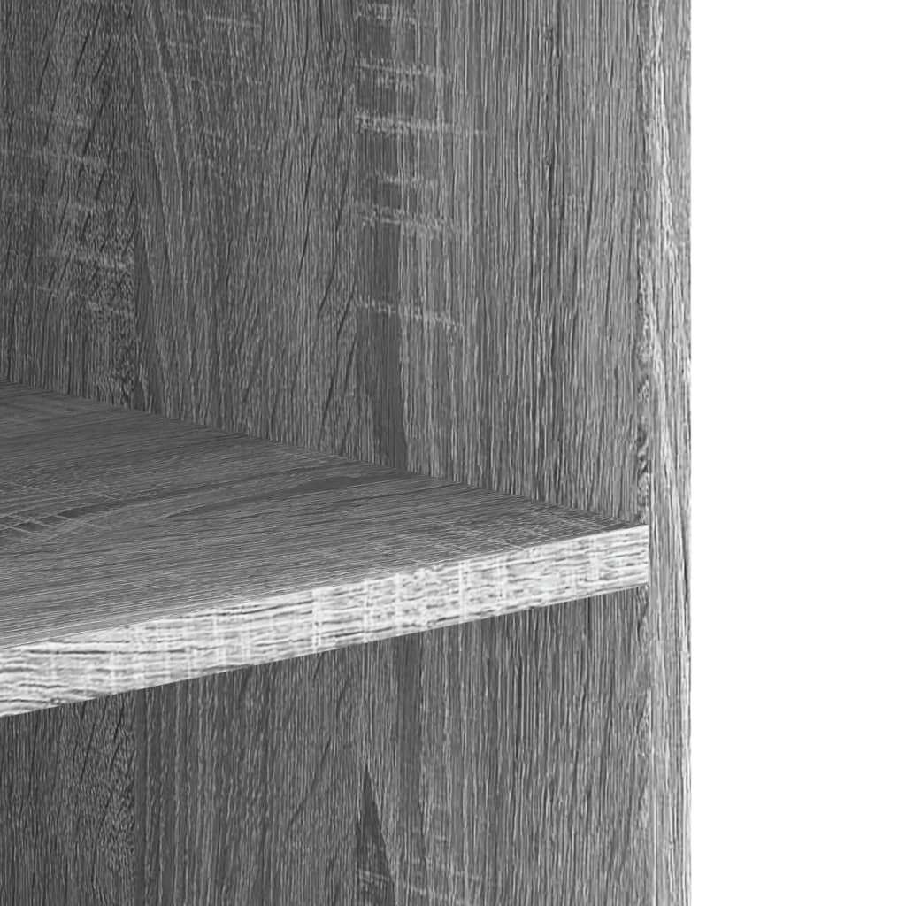 Armoire murale sonoma gris 75x35x60 cm bois d'ingénierie