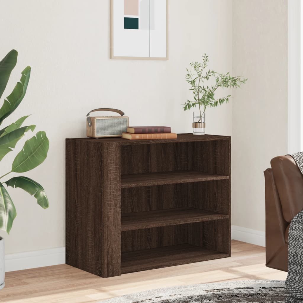 Armoire murale chêne marron 75x35x60 cm bois d'ingénierie