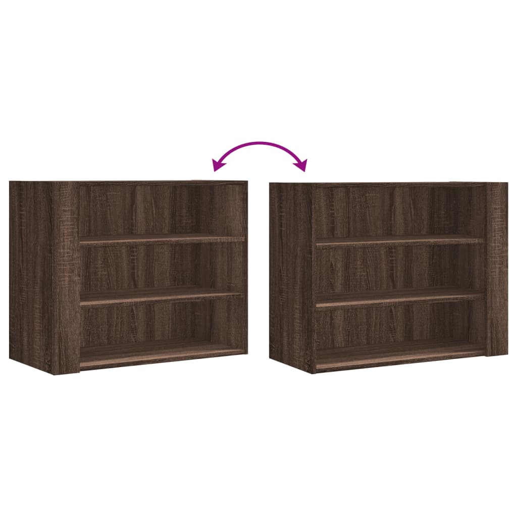 Armoire murale chêne marron 75x35x60 cm bois d'ingénierie