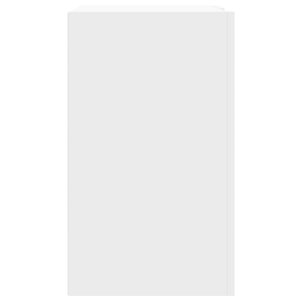 Armoire murale blanc 75x35x60 cm bois d'ingénierie