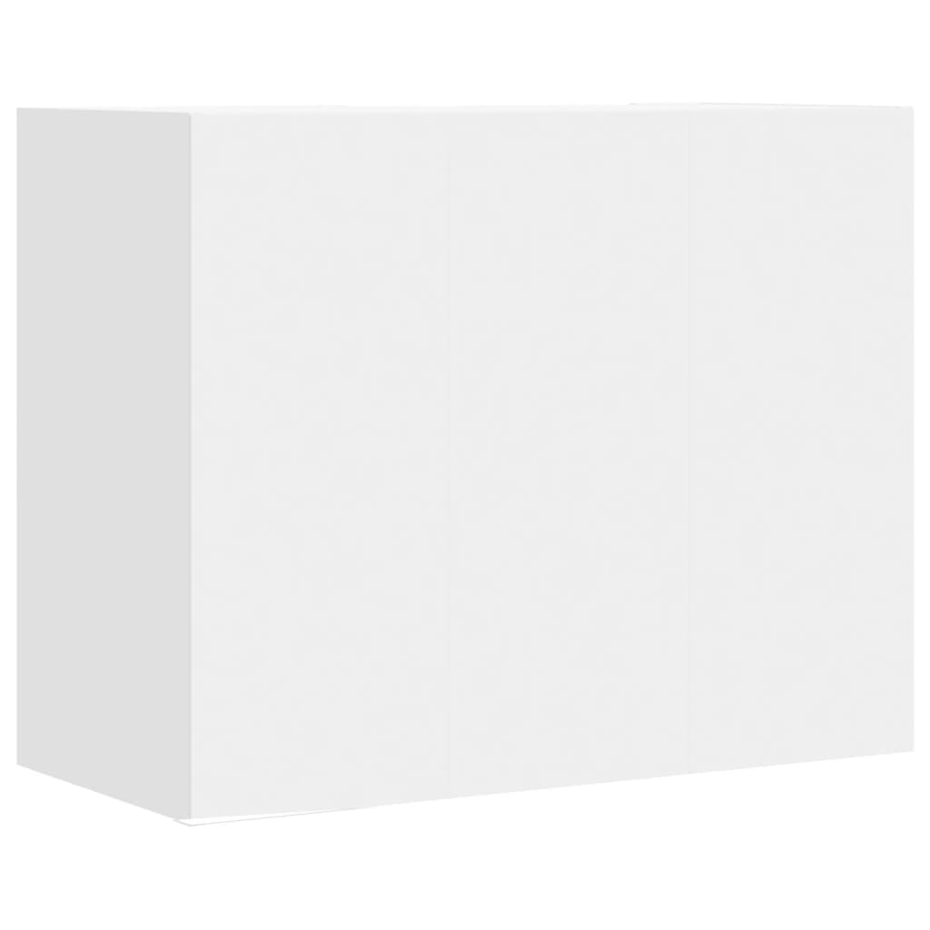 Armoire murale blanc 75x35x60 cm bois d'ingénierie
