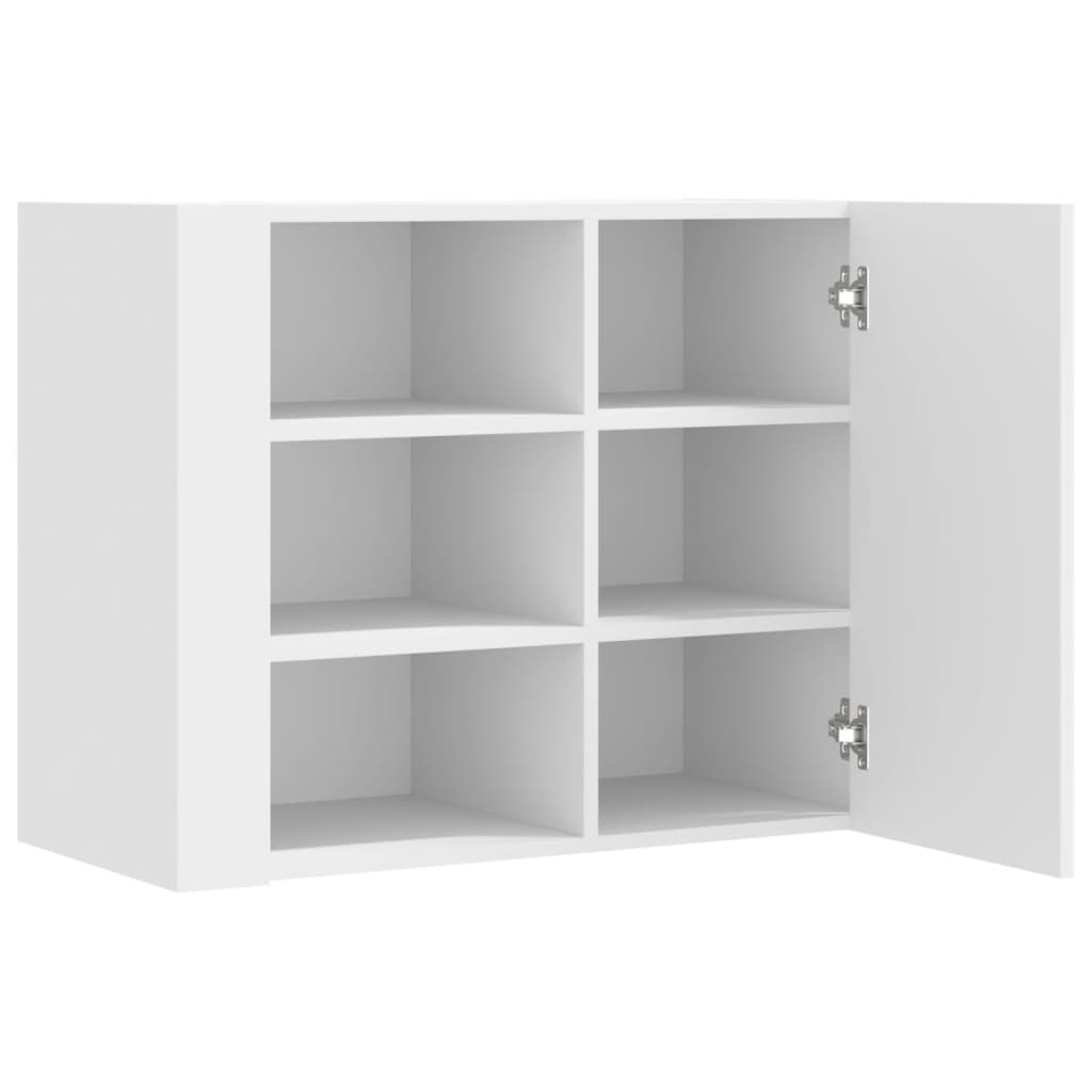 Armoire murale blanc 75x35x60 cm bois d'ingénierie