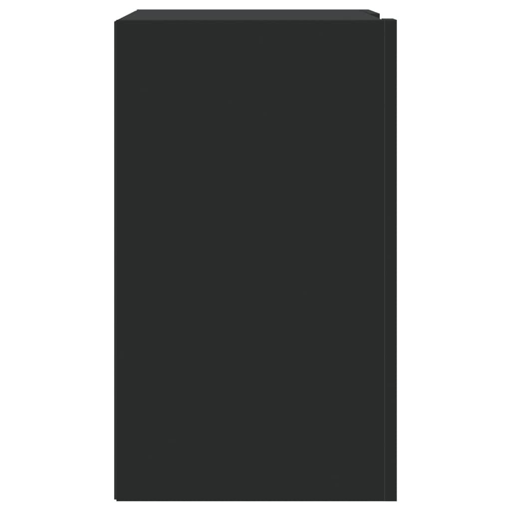 Armoire murale noir 75x35x60 cm bois d'ingénierie