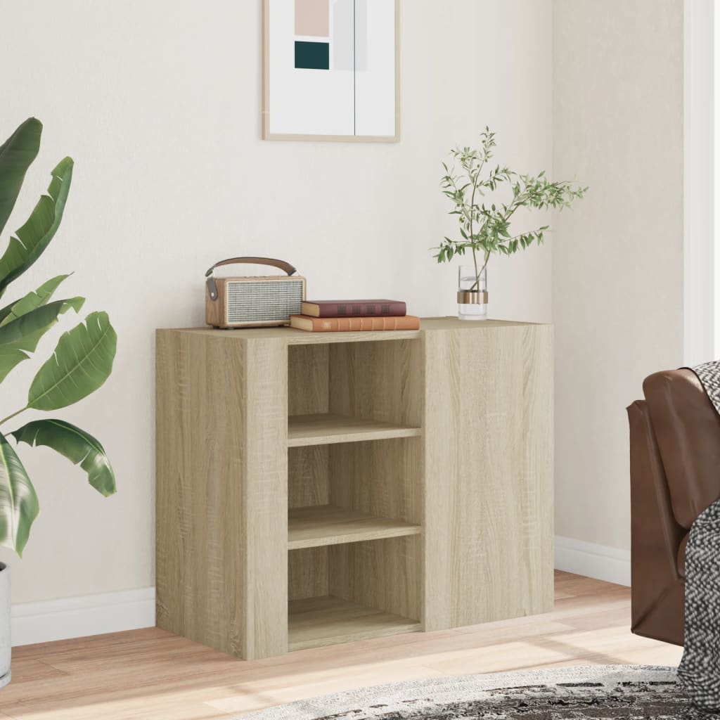 Armoire murale chêne sonoma 75x35x60 cm bois d'ingénierie