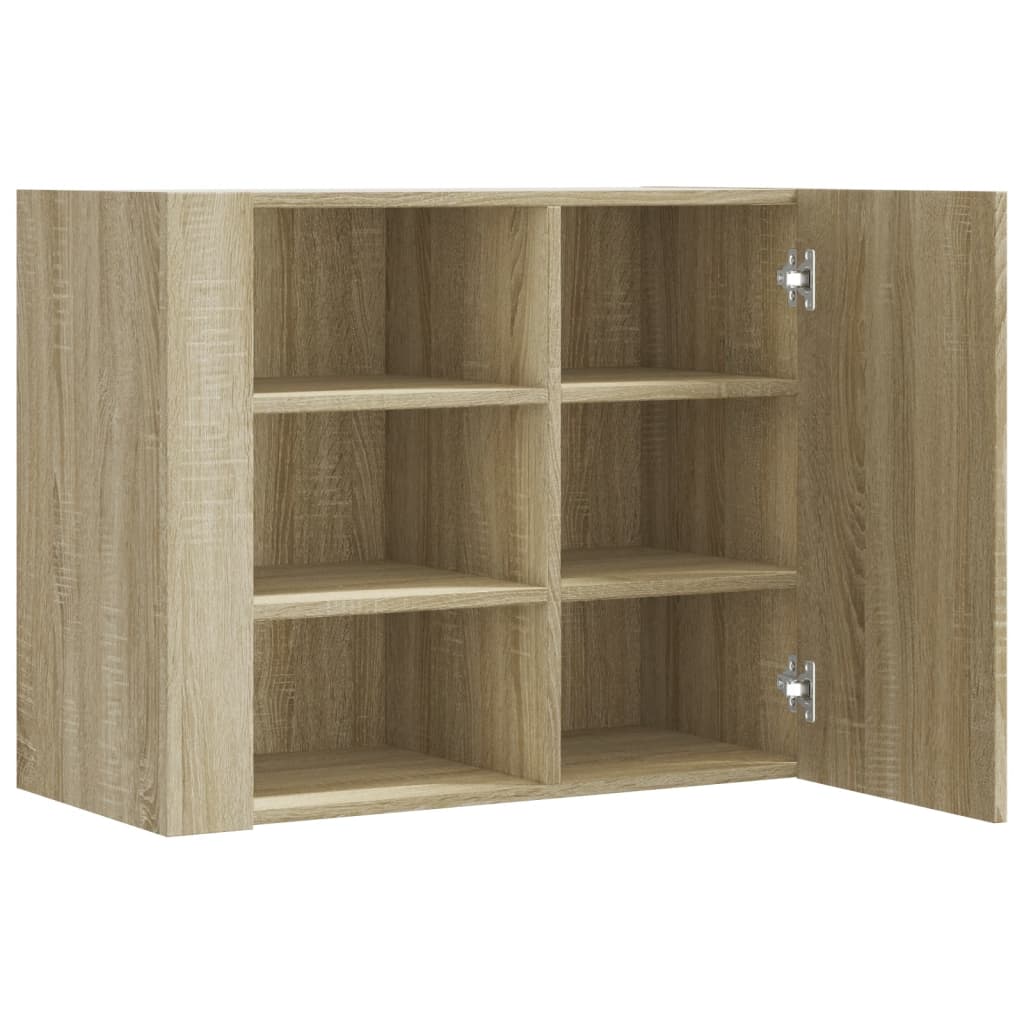 Armoire murale chêne sonoma 75x35x60 cm bois d'ingénierie