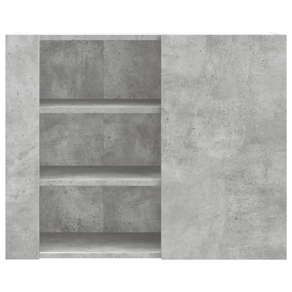 Armoire murale gris béton 75x35x60 cm bois d'ingénierie