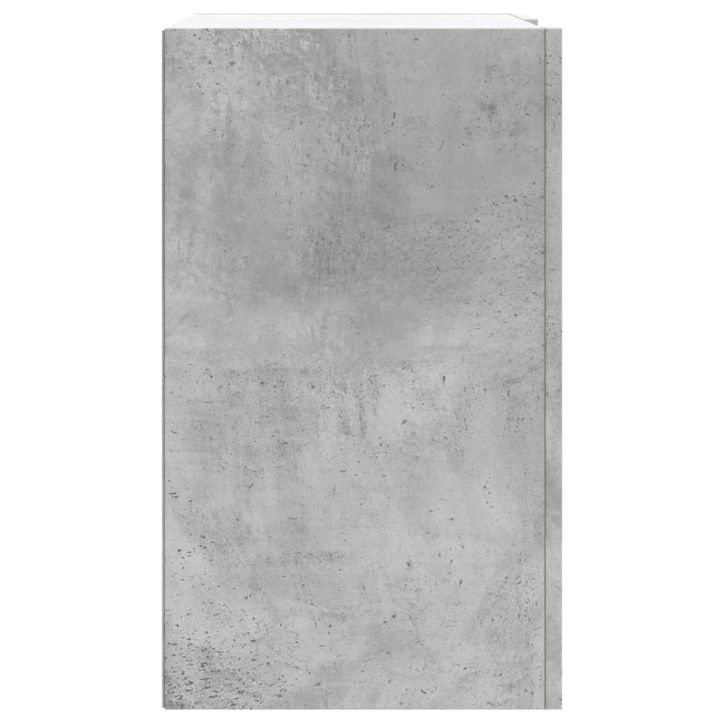 Armoire murale gris béton 75x35x60 cm bois d'ingénierie