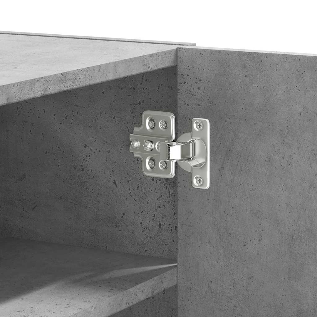 Armoire murale gris béton 75x35x60 cm bois d'ingénierie