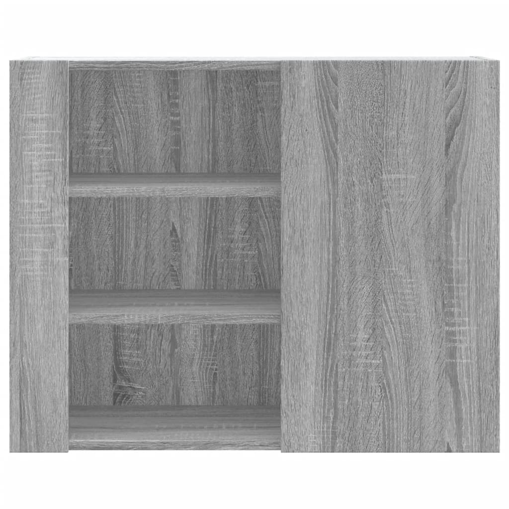 Armoire murale sonoma gris 75x35x60 cm bois d'ingénierie