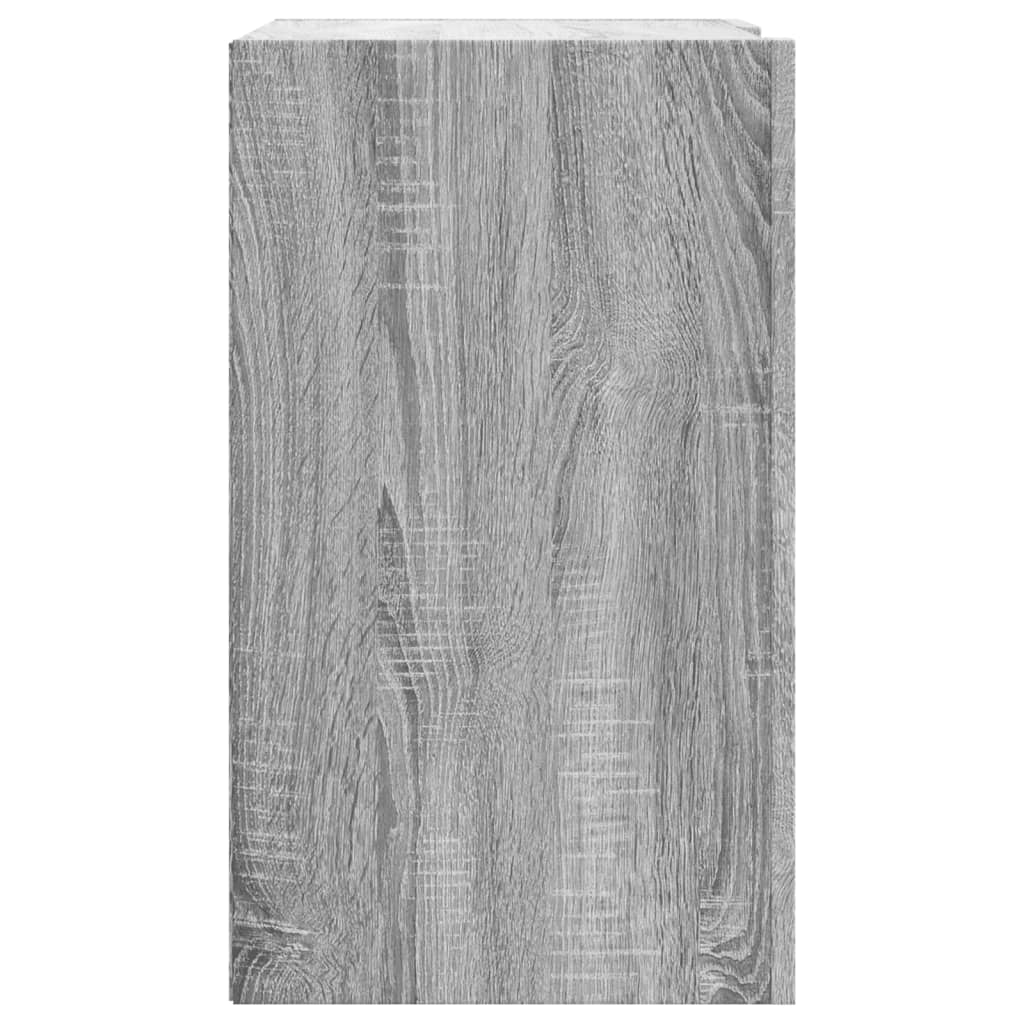 Armoire murale sonoma gris 75x35x60 cm bois d'ingénierie