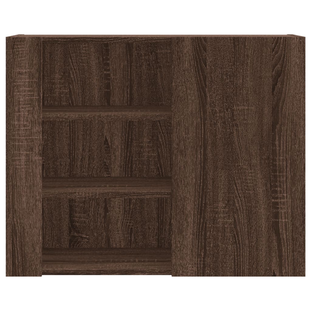 Armoire murale chêne marron 75x35x60 cm bois d'ingénierie