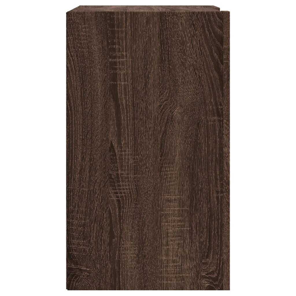 Armoire murale chêne marron 75x35x60 cm bois d'ingénierie