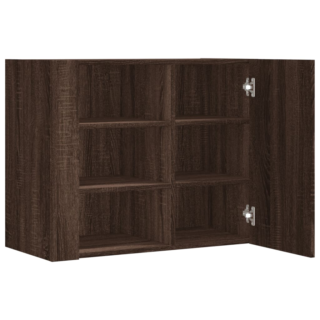 Armoire murale chêne marron 75x35x60 cm bois d'ingénierie