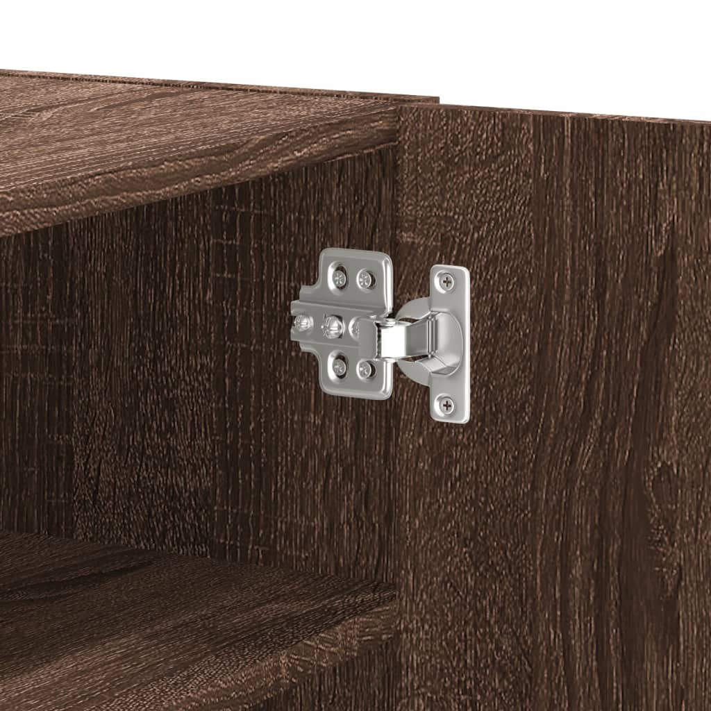 Armoire murale chêne marron 75x35x60 cm bois d'ingénierie