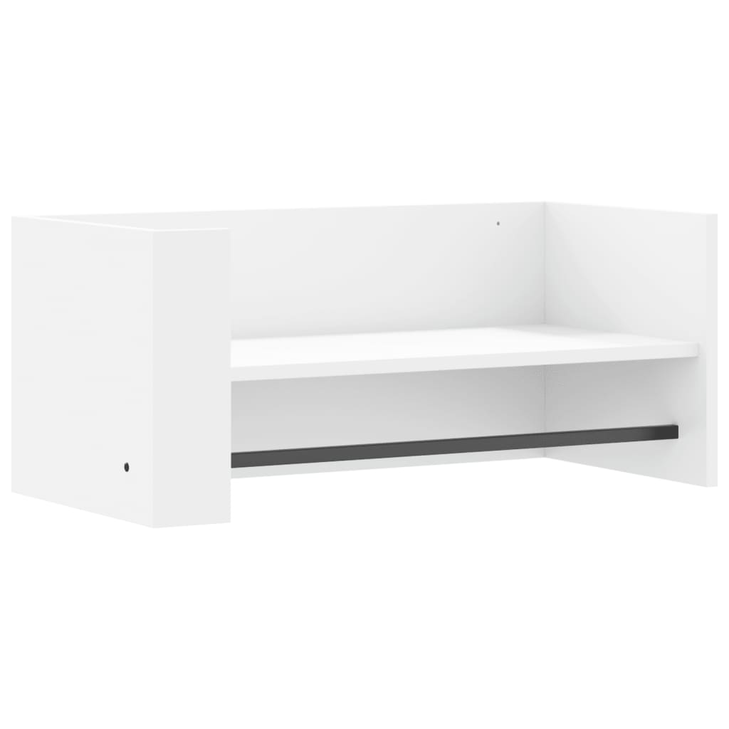 Étagère murale blanc 70,5x35x30,5 cm bois d'ingénierie