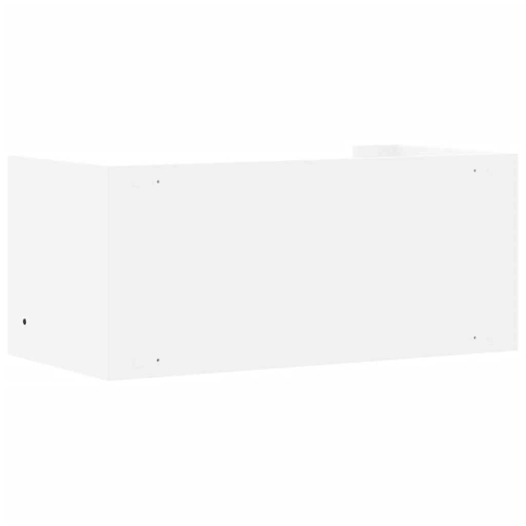 Étagère murale blanc 70,5x35x30,5 cm bois d'ingénierie
