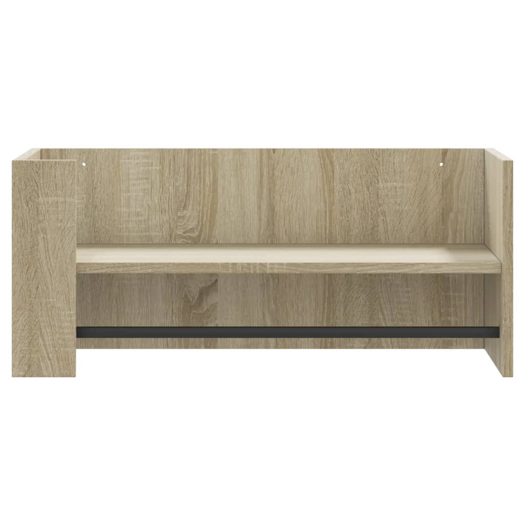Étagère murale chêne sonoma 70,5x35x30,5 cm bois d'ingénierie