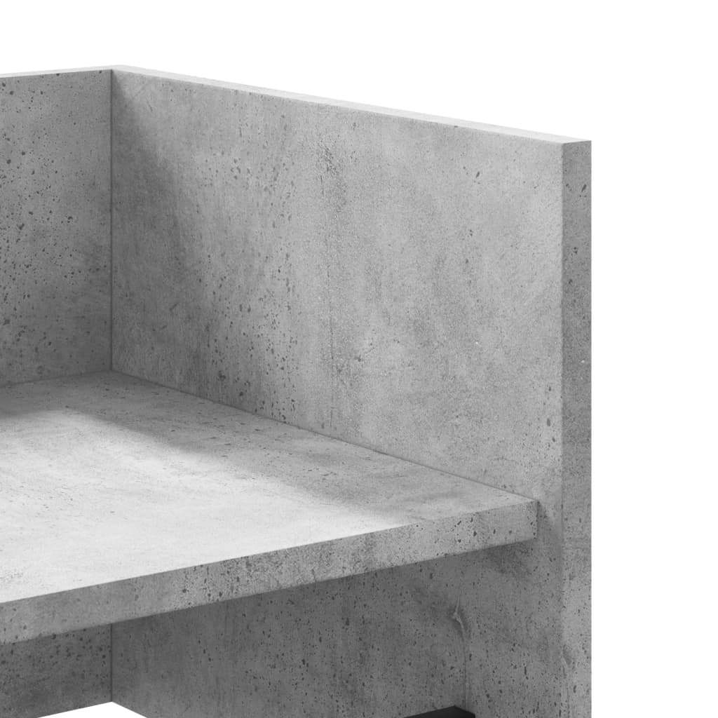 Étagère murale gris béton 70,5x35x30,5 cm bois d'ingénierie