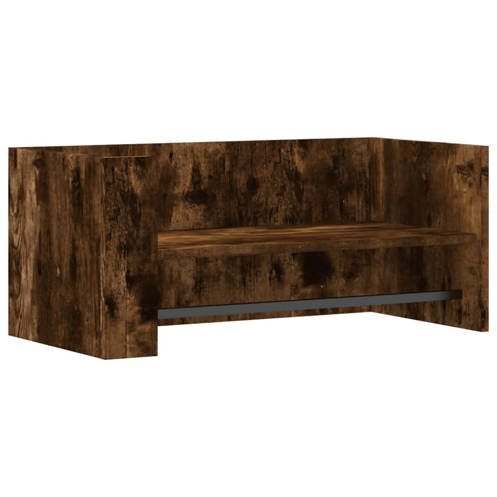 Étagère murale chêne fumé 70,5x35x30,5 cm bois d'ingénierie