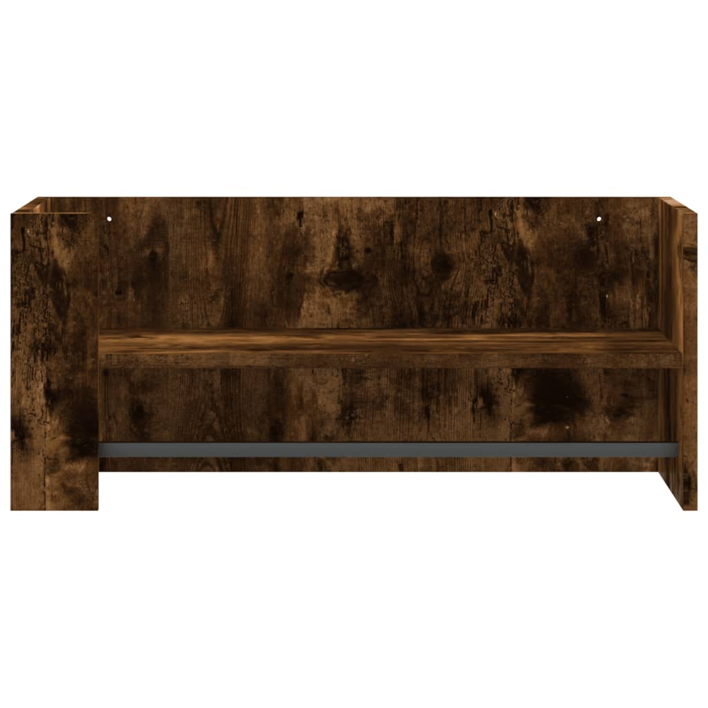 Étagère murale chêne fumé 70,5x35x30,5 cm bois d'ingénierie
