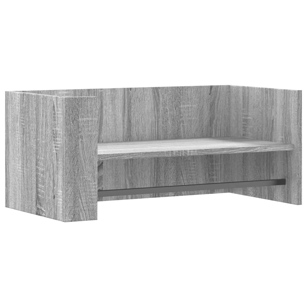 Étagère murale sonoma gris 70,5x35x30,5 cm bois d'ingénierie