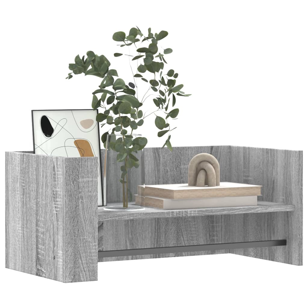 Étagère murale sonoma gris 70,5x35x30,5 cm bois d'ingénierie