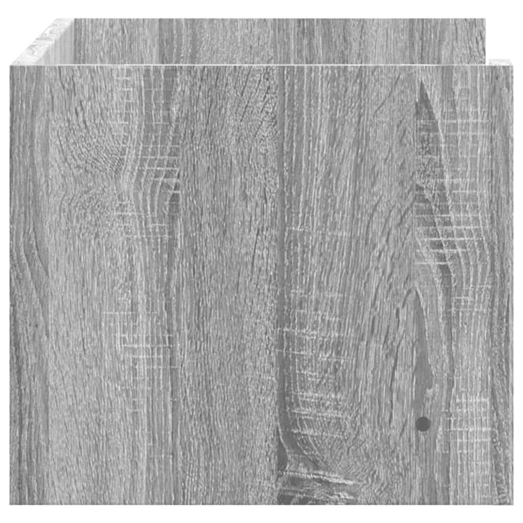 Étagère murale sonoma gris 70,5x35x30,5 cm bois d'ingénierie