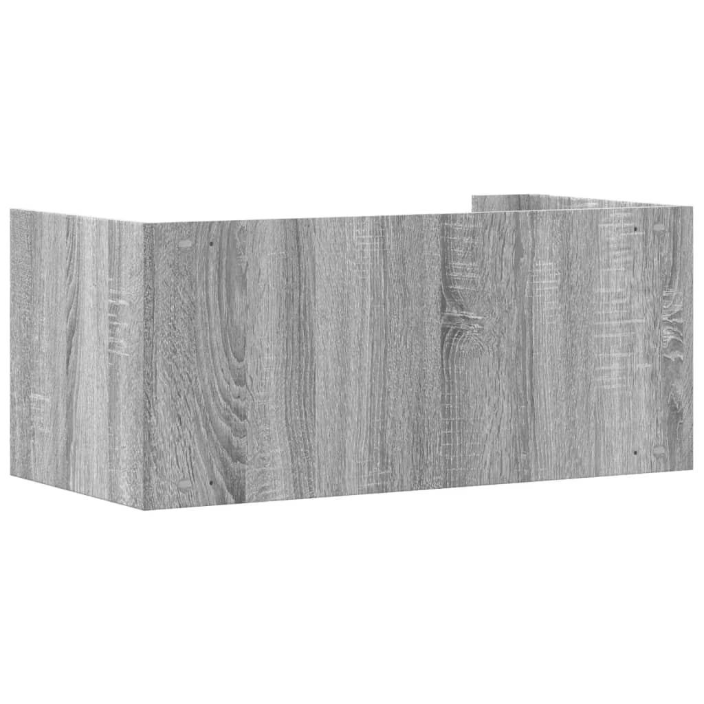 Étagère murale sonoma gris 70,5x35x30,5 cm bois d'ingénierie