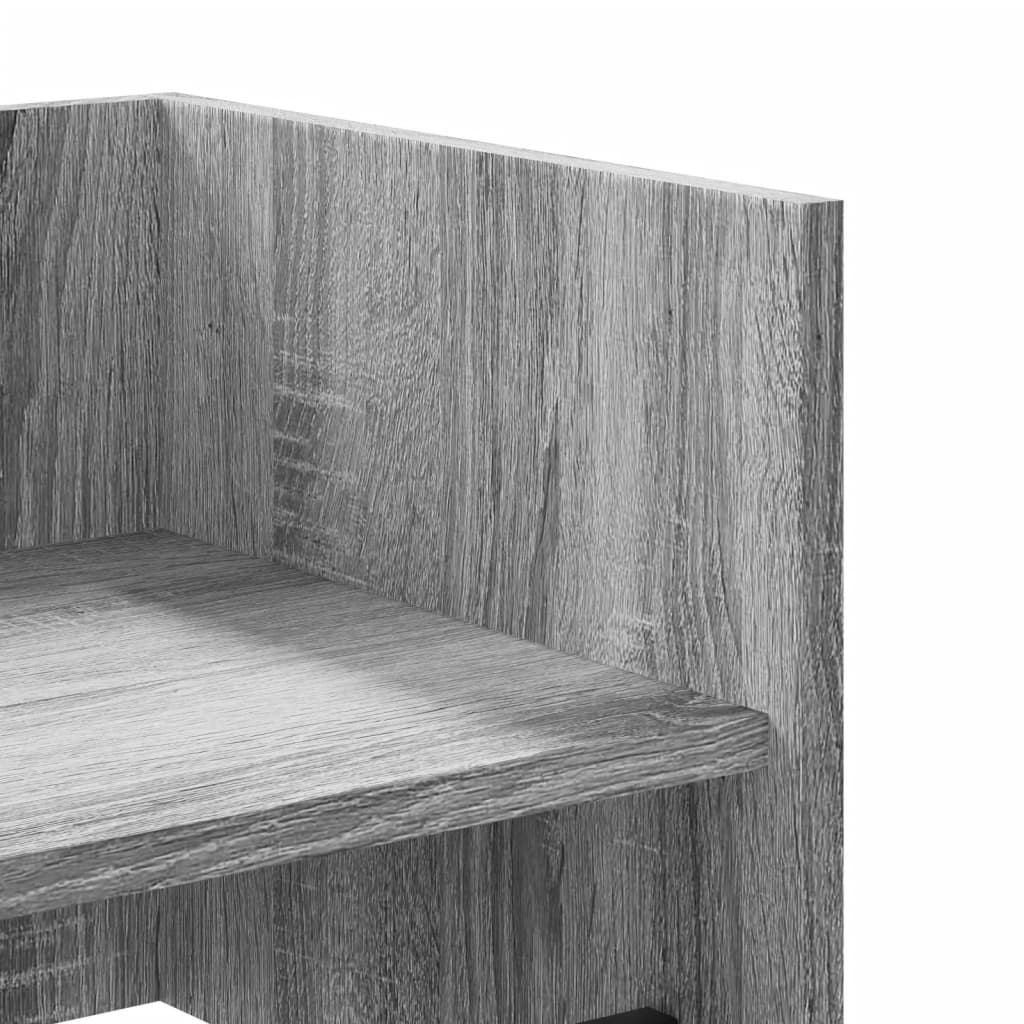 Étagère murale sonoma gris 70,5x35x30,5 cm bois d'ingénierie