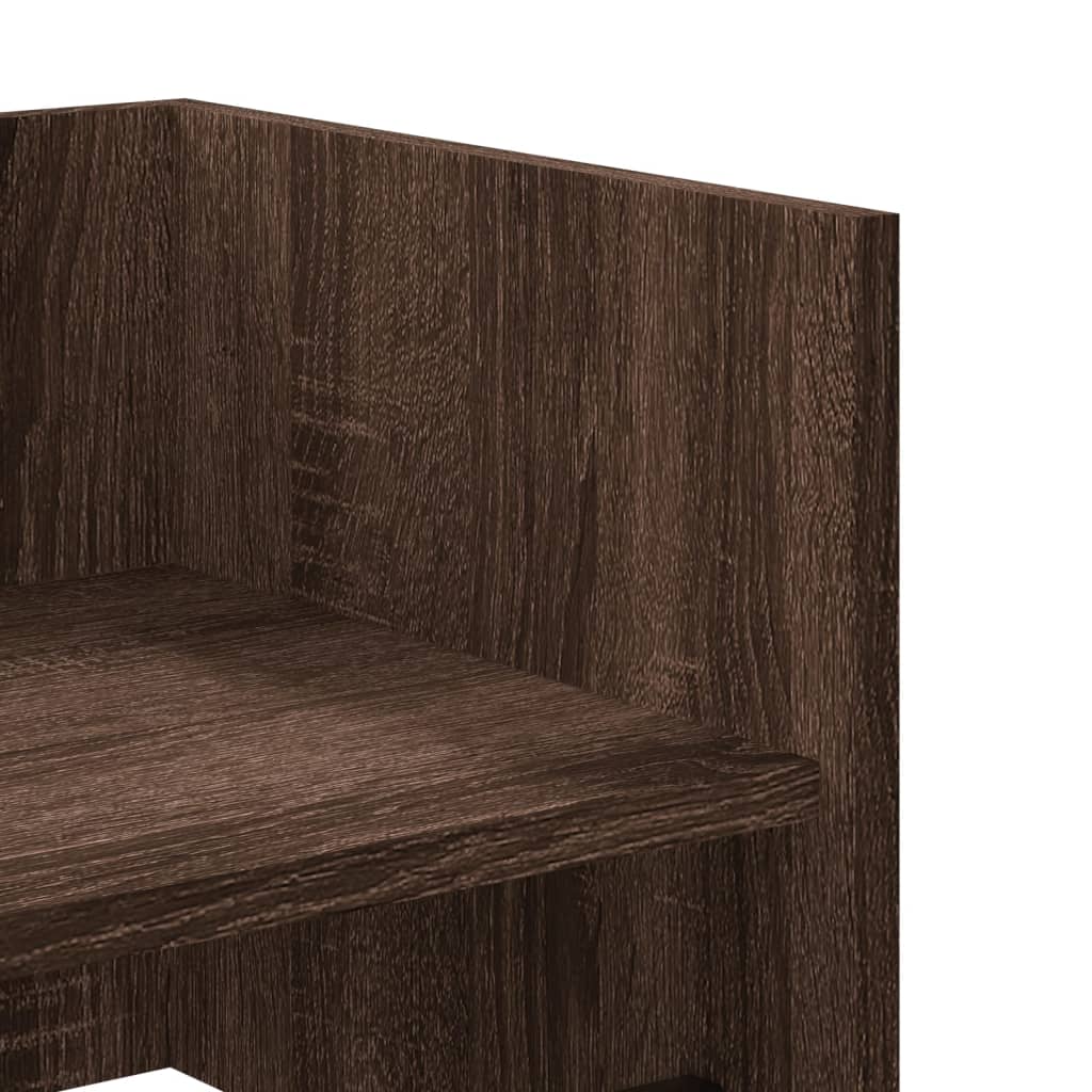Étagère murale chêne marron 70,5x35x30,5 cm bois d'ingénierie