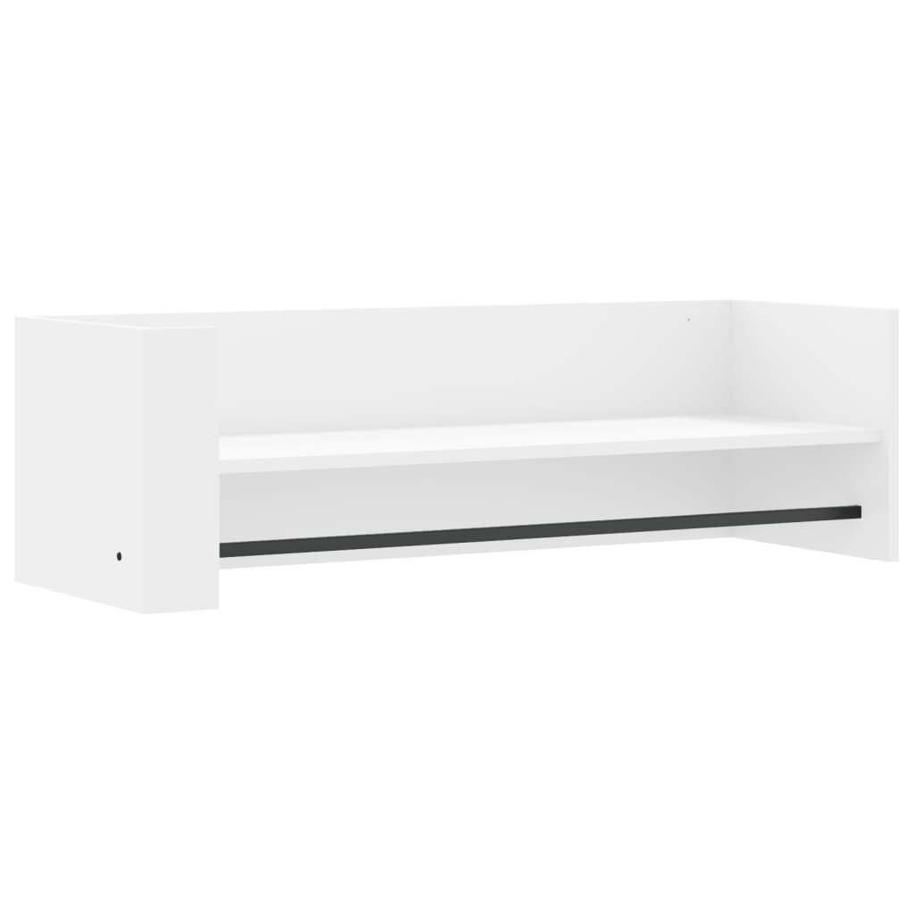 Étagère murale blanc 100x35x30,5 cm bois d'ingénierie