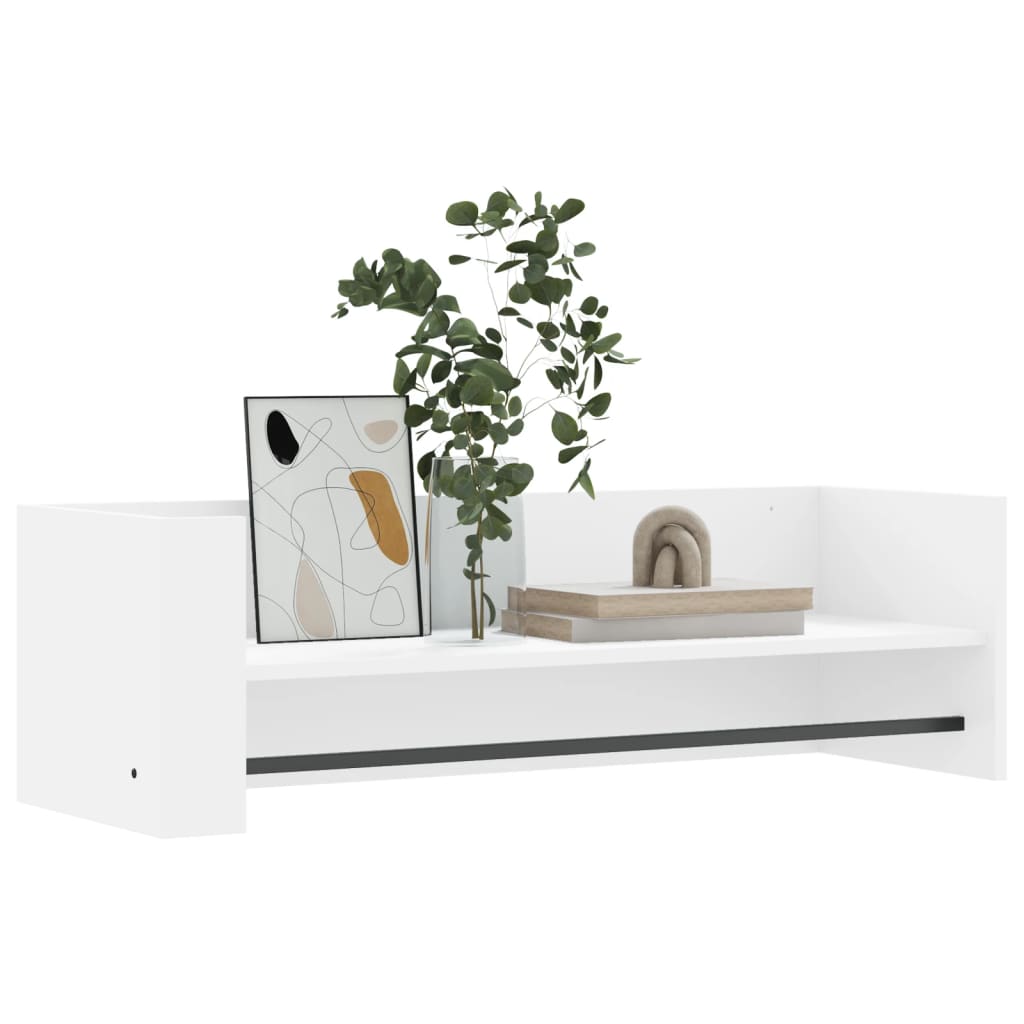 Étagère murale blanc 100x35x30,5 cm bois d'ingénierie