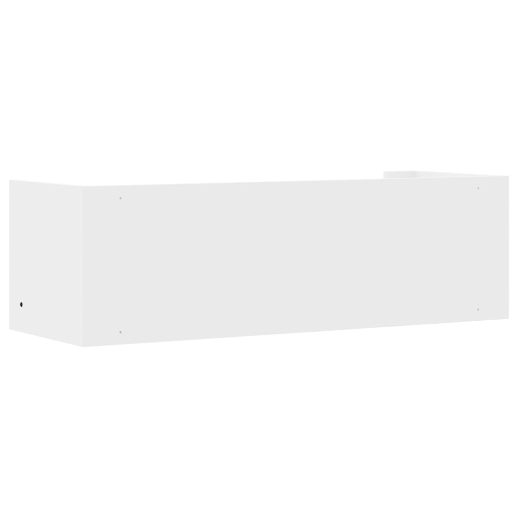 Étagère murale blanc 100x35x30,5 cm bois d'ingénierie