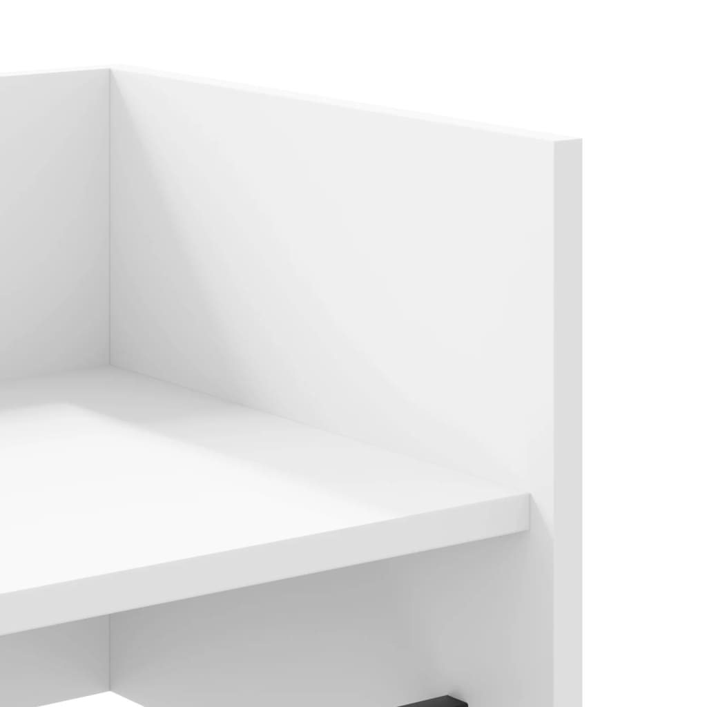 Étagère murale blanc 100x35x30,5 cm bois d'ingénierie